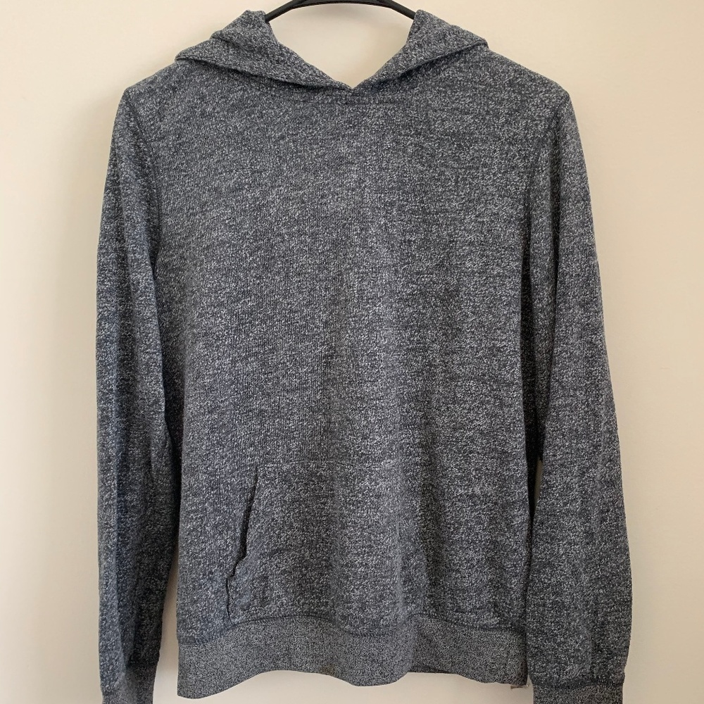 Meshed Gray Color Hoodie